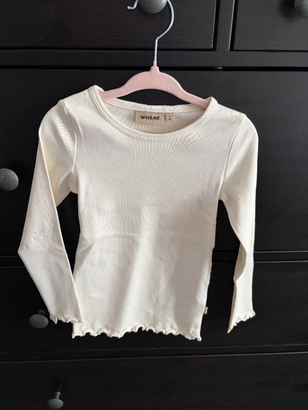 Wheat 3Y long sleeve - white